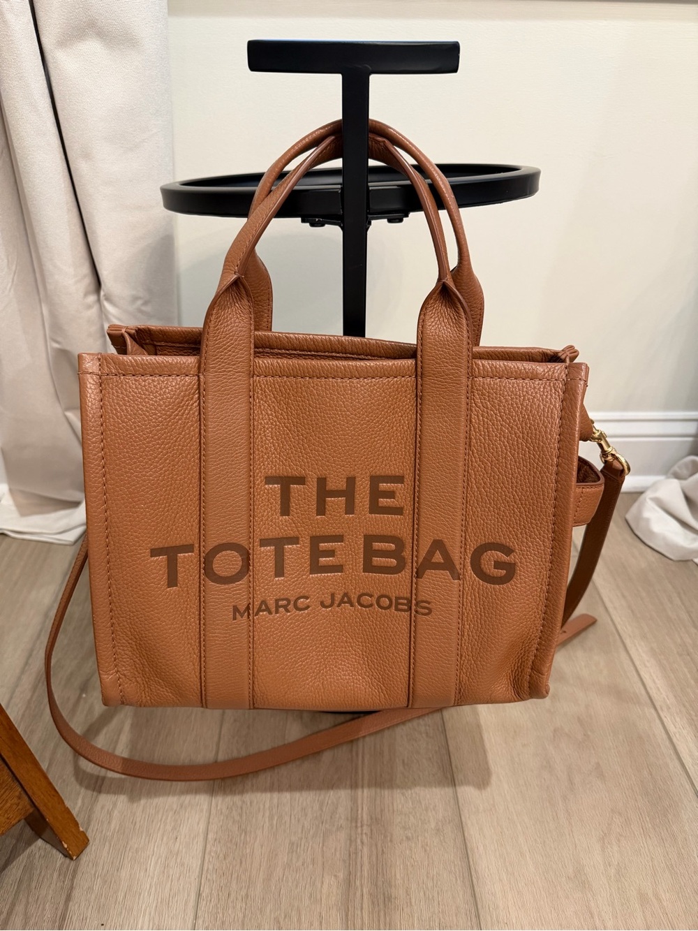 Marc Jacobs The Tote Bag in Tan Brown Pebbled Leather